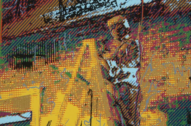 Dale Hoffman Original Limited Edition Serigraph "Binka's Ladder"