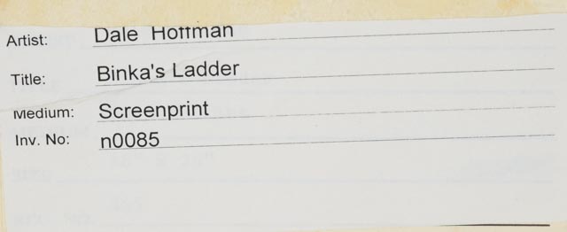 Dale Hoffman Original Limited Edition Serigraph "Binka's Ladder"