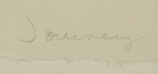 David Holzman Artist's Proof Woodblock "Journey"