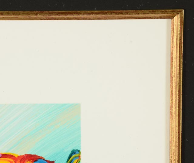 Peter Max Signed Limited Edition Embossed Serigraph "Vase of Flowers"