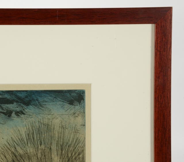 Larry Welo Limited Edition Signed and Numbered Hand Colored Etching "A String of Pearls"