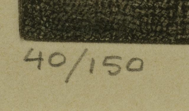 Larry Welo Limited Edition Signed and Numbered Hand Colored Etching "A String of Pearls"