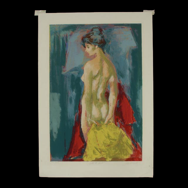 Jan De Ruth Signed Limited Edition Serigraph "After the Bath"