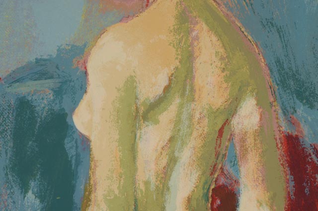 Jan De Ruth Signed Limited Edition Serigraph "After the Bath"