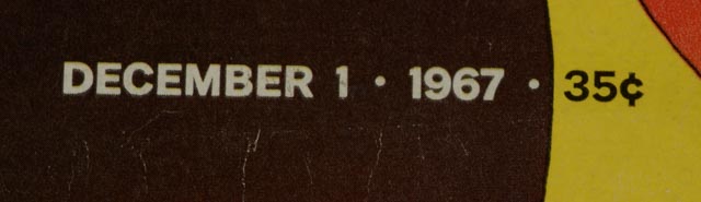 1967 Milton Glaser "Life" Magazine Cover "Return of the Red Man"