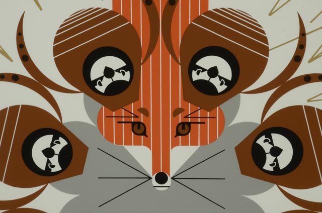 Charley Harper Signed Limited Edition Serigraph "Quailsafe"