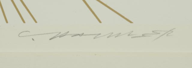 Charley Harper Signed Limited Edition Serigraph "Quailsafe"