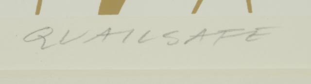 Charley Harper Signed Limited Edition Serigraph "Quailsafe"