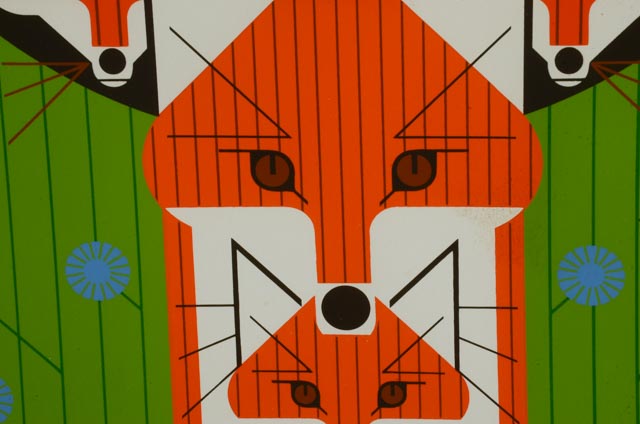 Charley Harper Signed Limited Edition Serigraph "Foxsimiles"