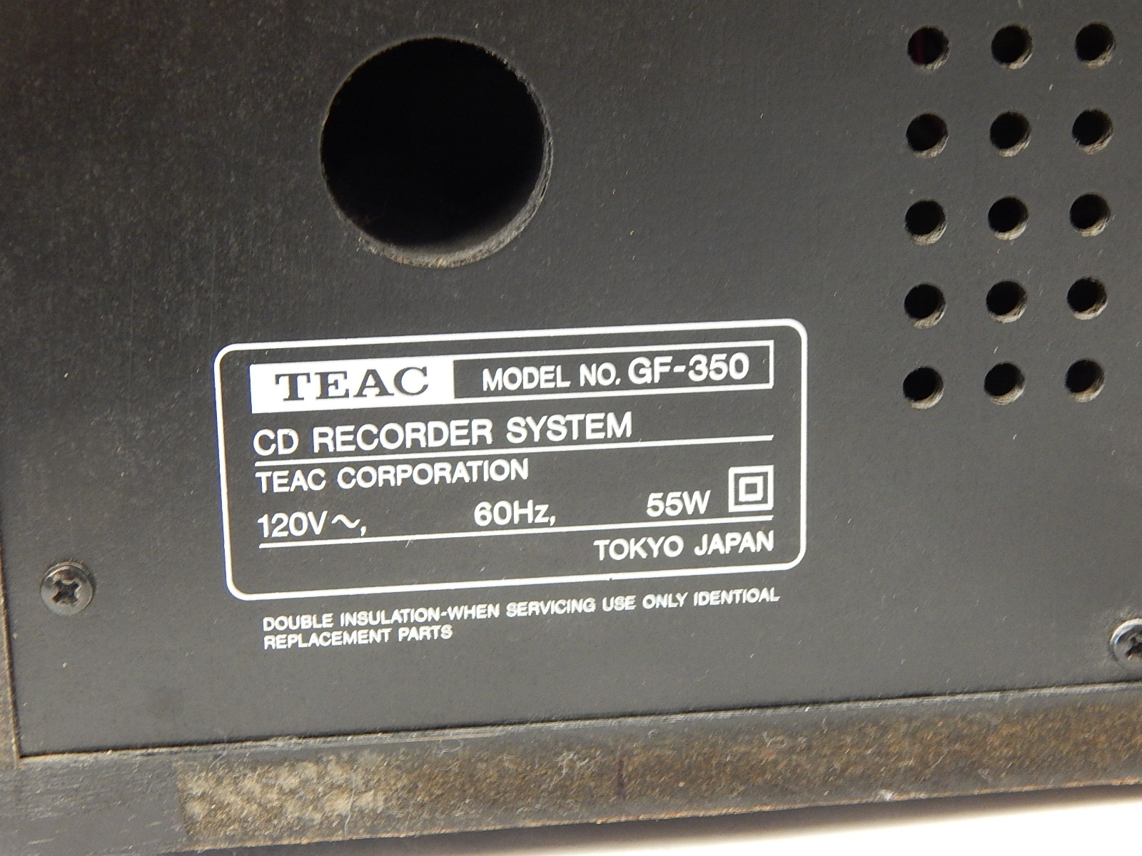 TEAC GF-350 Turntable CD Recorder