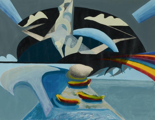 Richard Hayes Original Mixed Media Painting