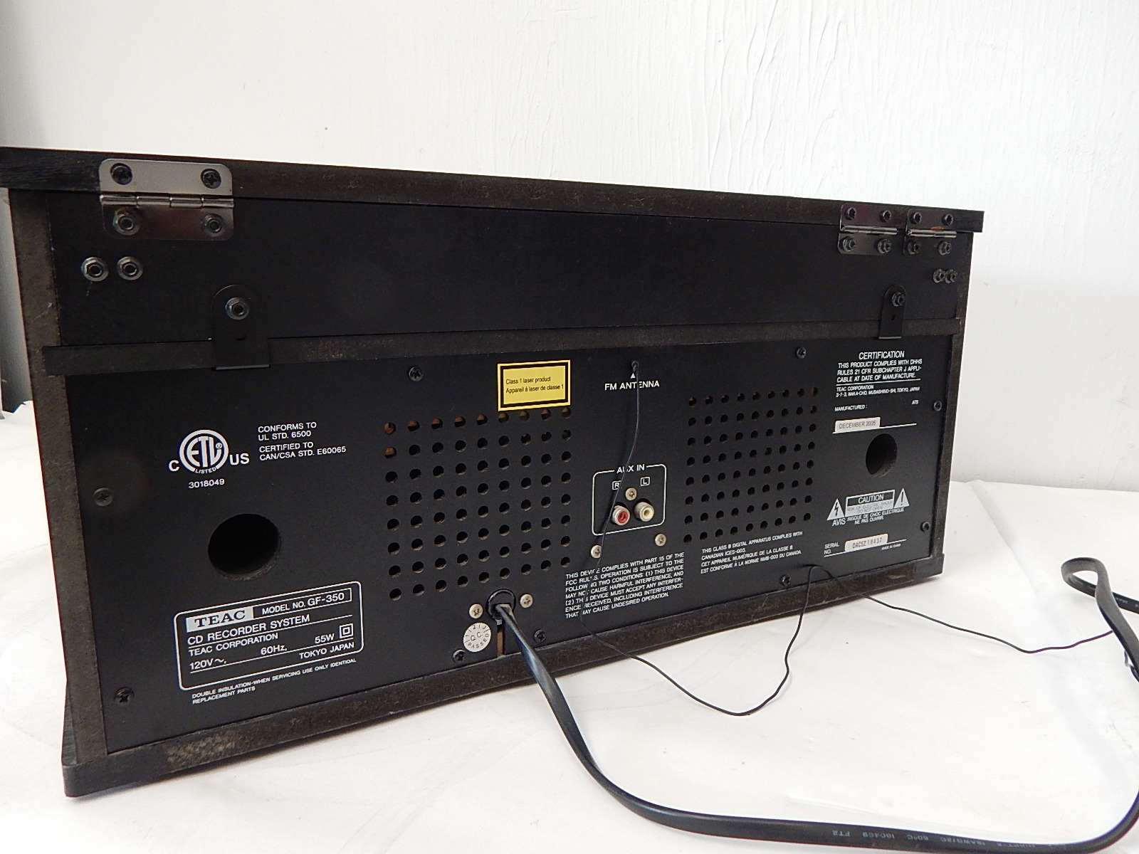 TEAC GF-350 Turntable CD Recorder