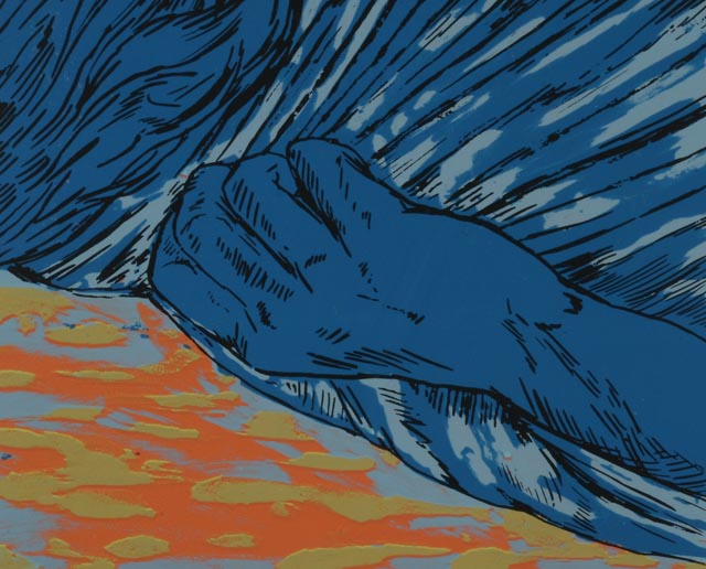 Matthew Strippelhoff Limited Edition Mixed Media Print "Violent Passing"