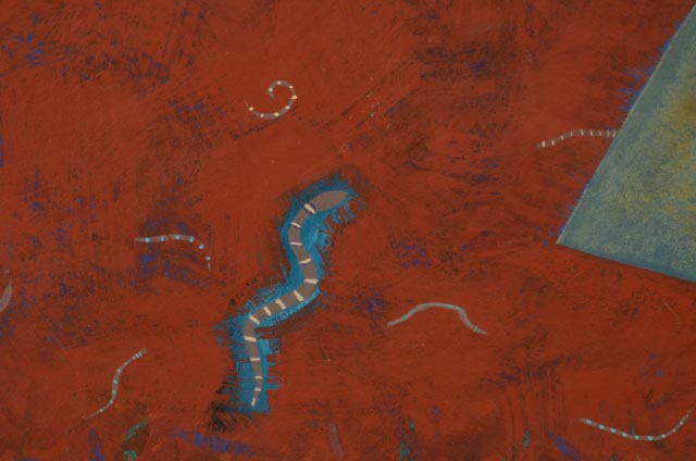 Mary Anne Donovan Acrylic on Paper "Subterranean Birds"