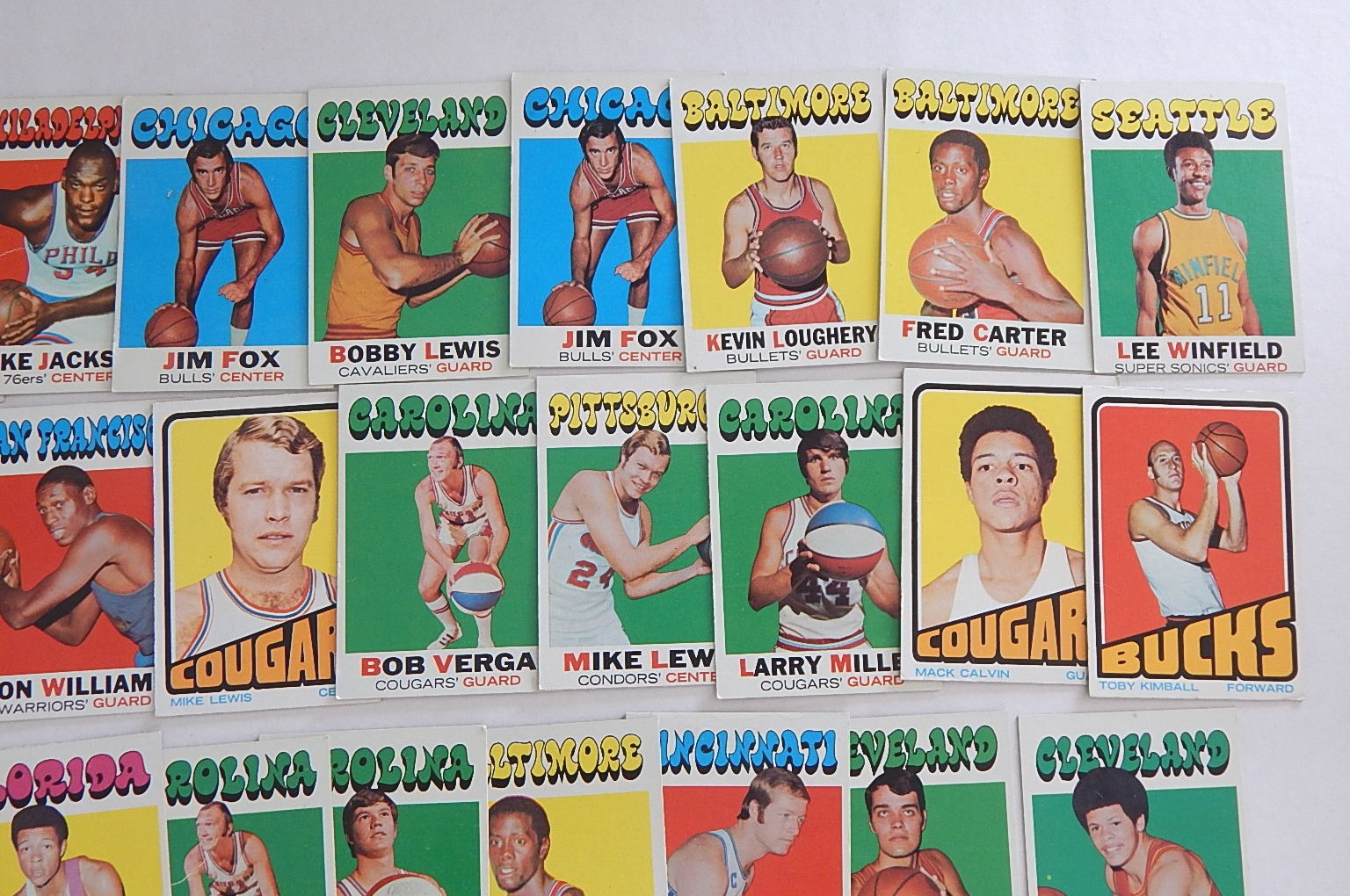 1971/1972 TOPPS Basketball Cards