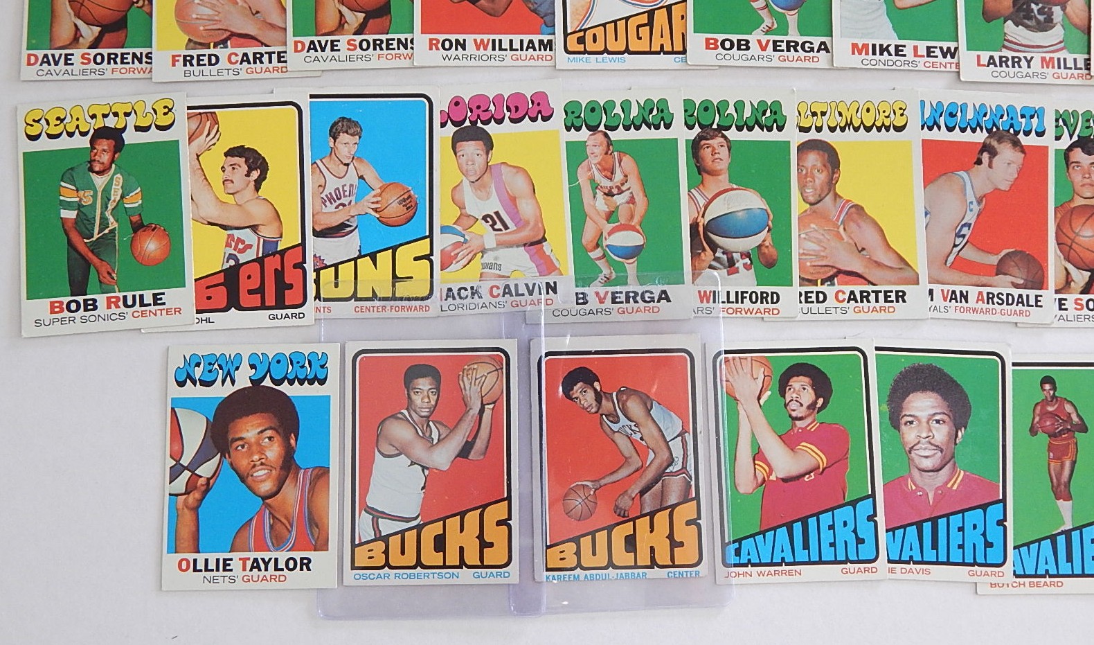 1971/1972 TOPPS Basketball Cards