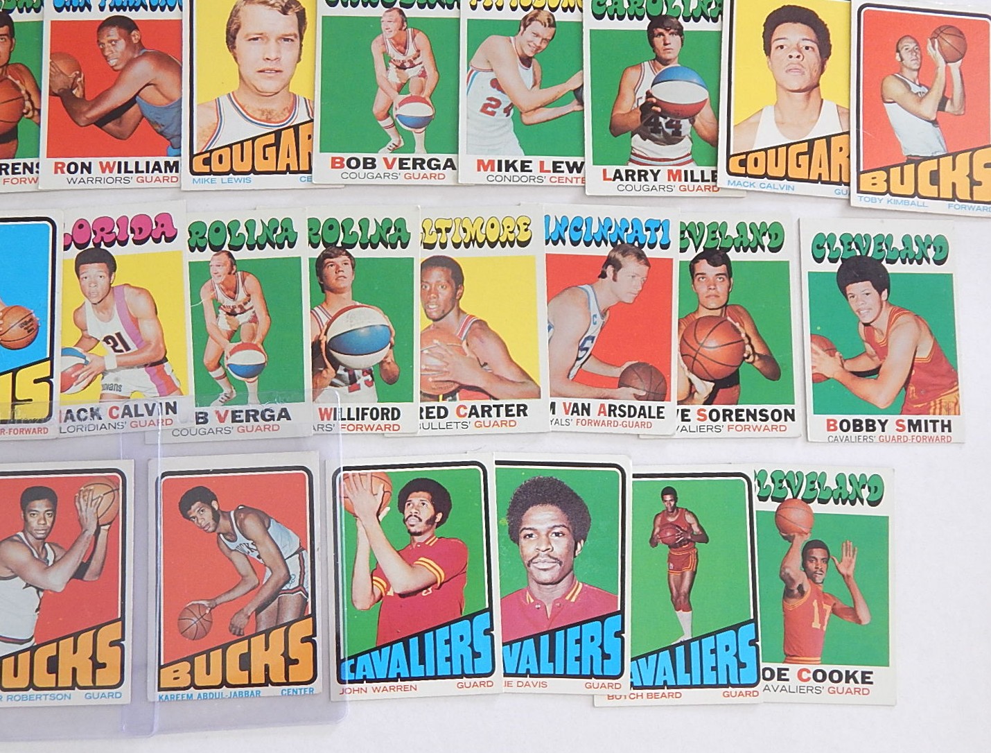1971/1972 TOPPS Basketball Cards