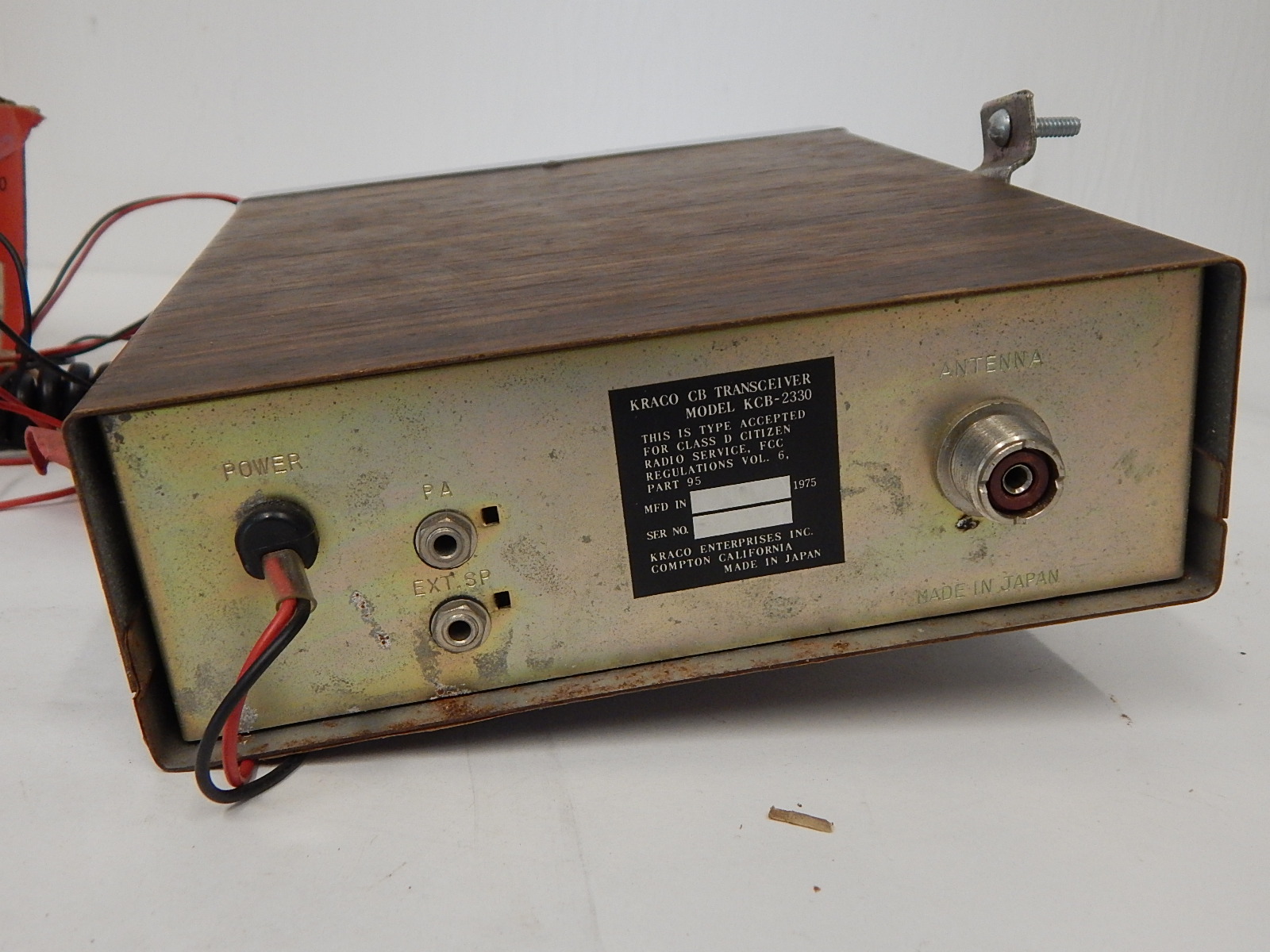 Kraco Super Deluxe CB Radio