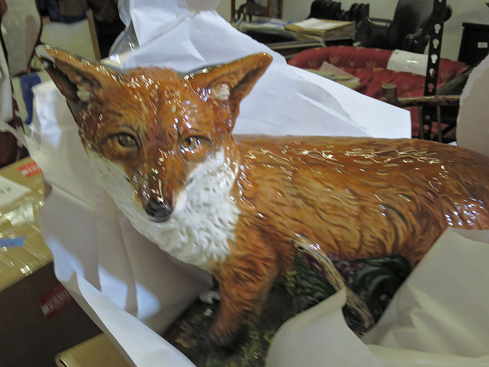 Ceramic Fox Figurine