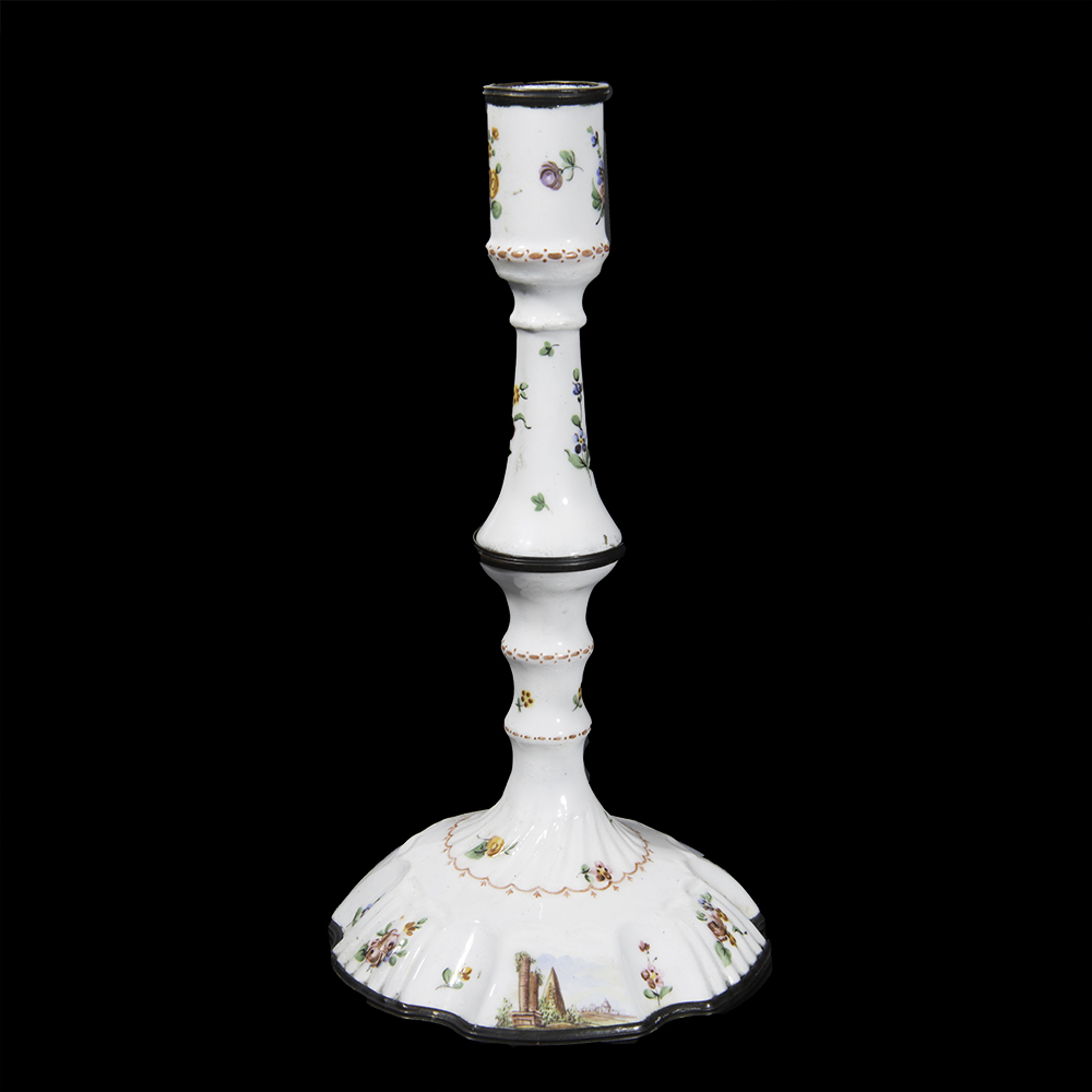 Vintage Enamel Candlestick