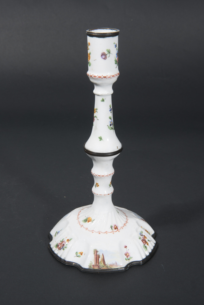 Vintage Enamel Candlestick