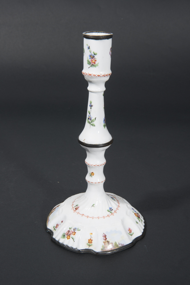 Vintage Enamel Candlestick