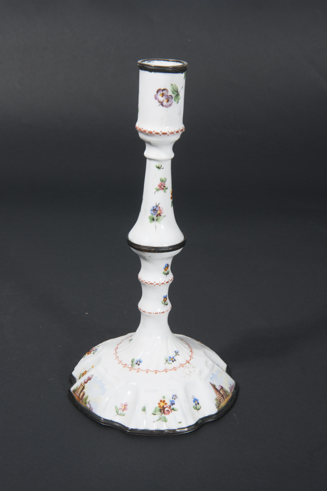 Vintage Enamel Candlestick