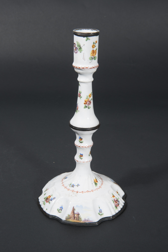 Vintage Enamel Candlestick