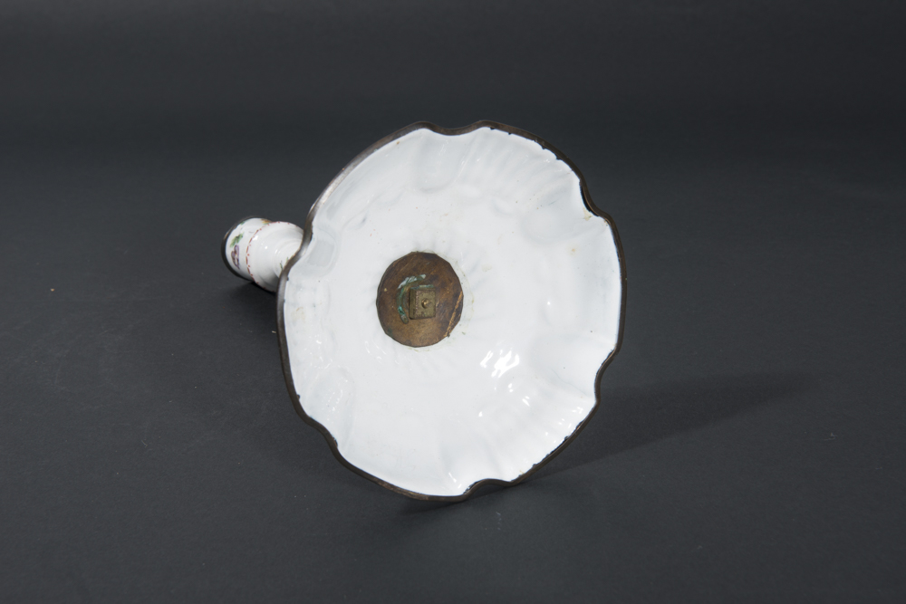 Vintage Enamel Candlestick