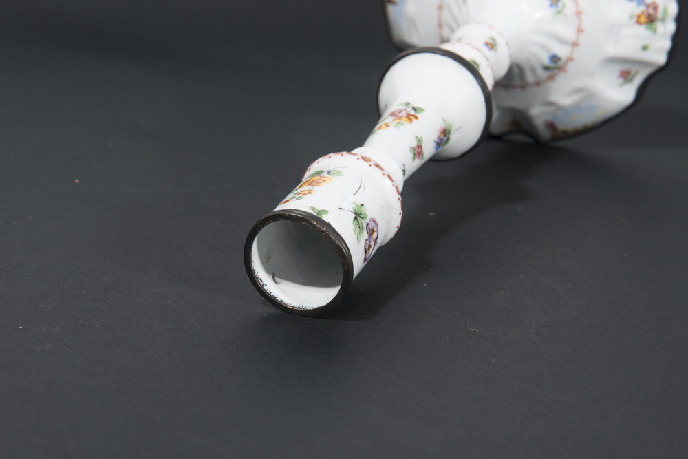 Vintage Enamel Candlestick