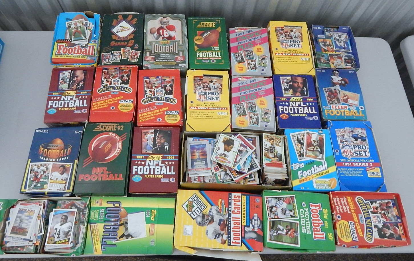 25 Boxes of Football Trading Cards