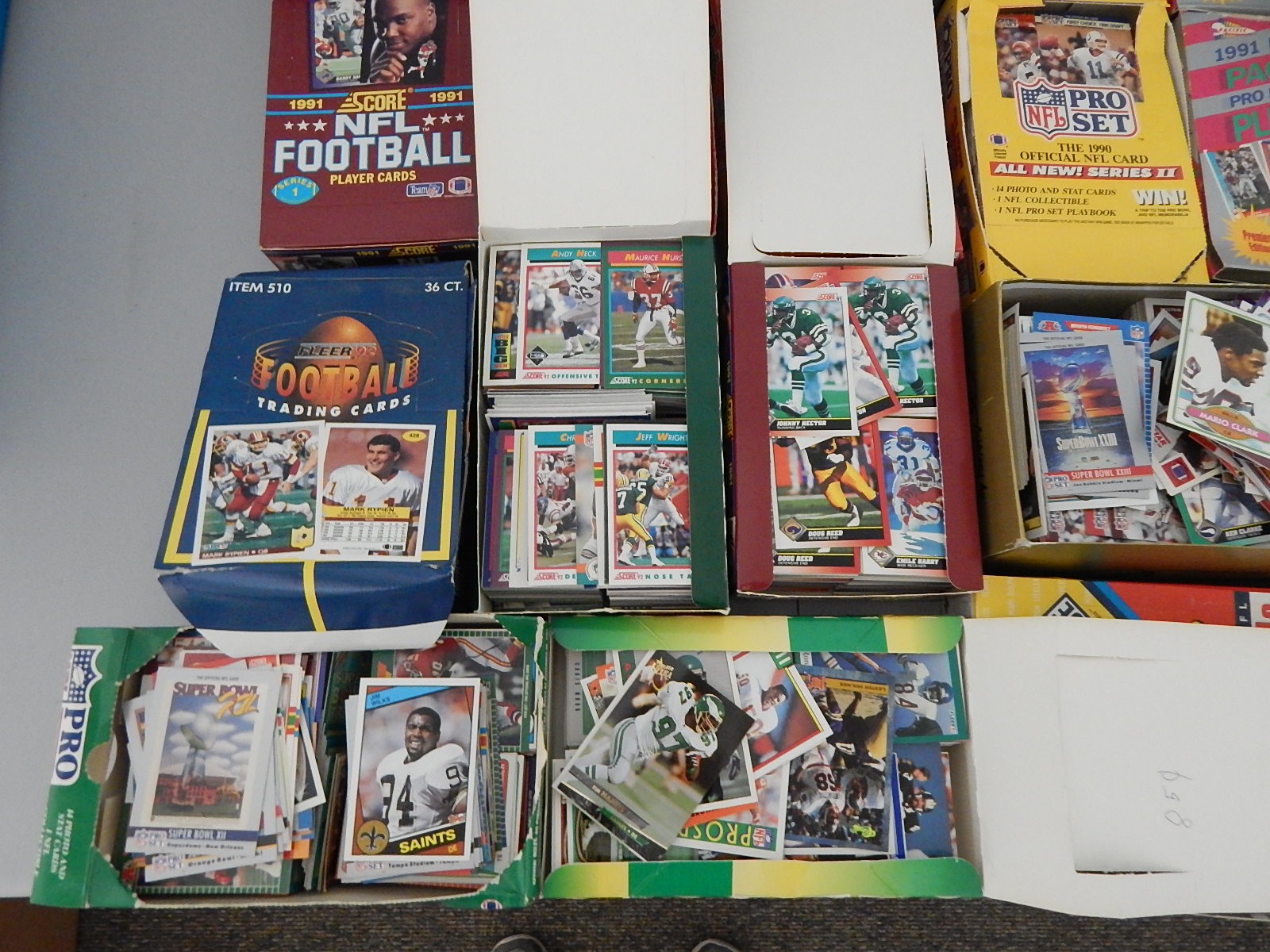 25 Boxes of Football Trading Cards