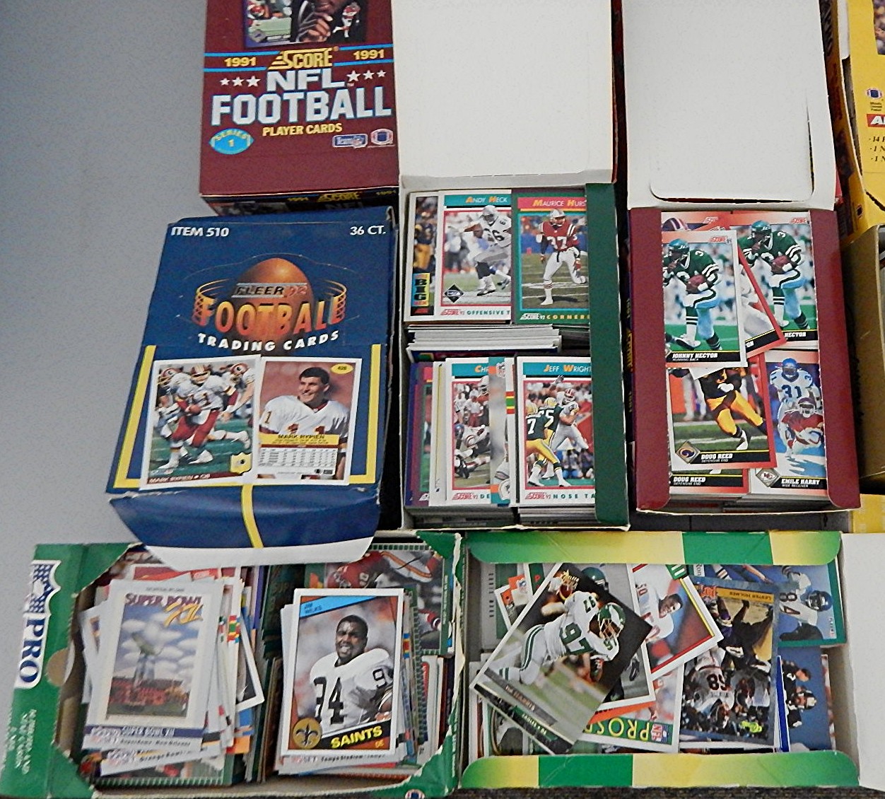 25 Boxes of Football Trading Cards