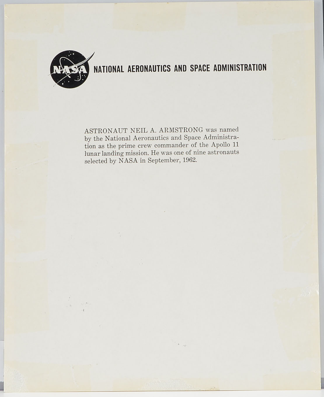 Neil Armstrong Signed Color Photo With Certificate Of Authencity