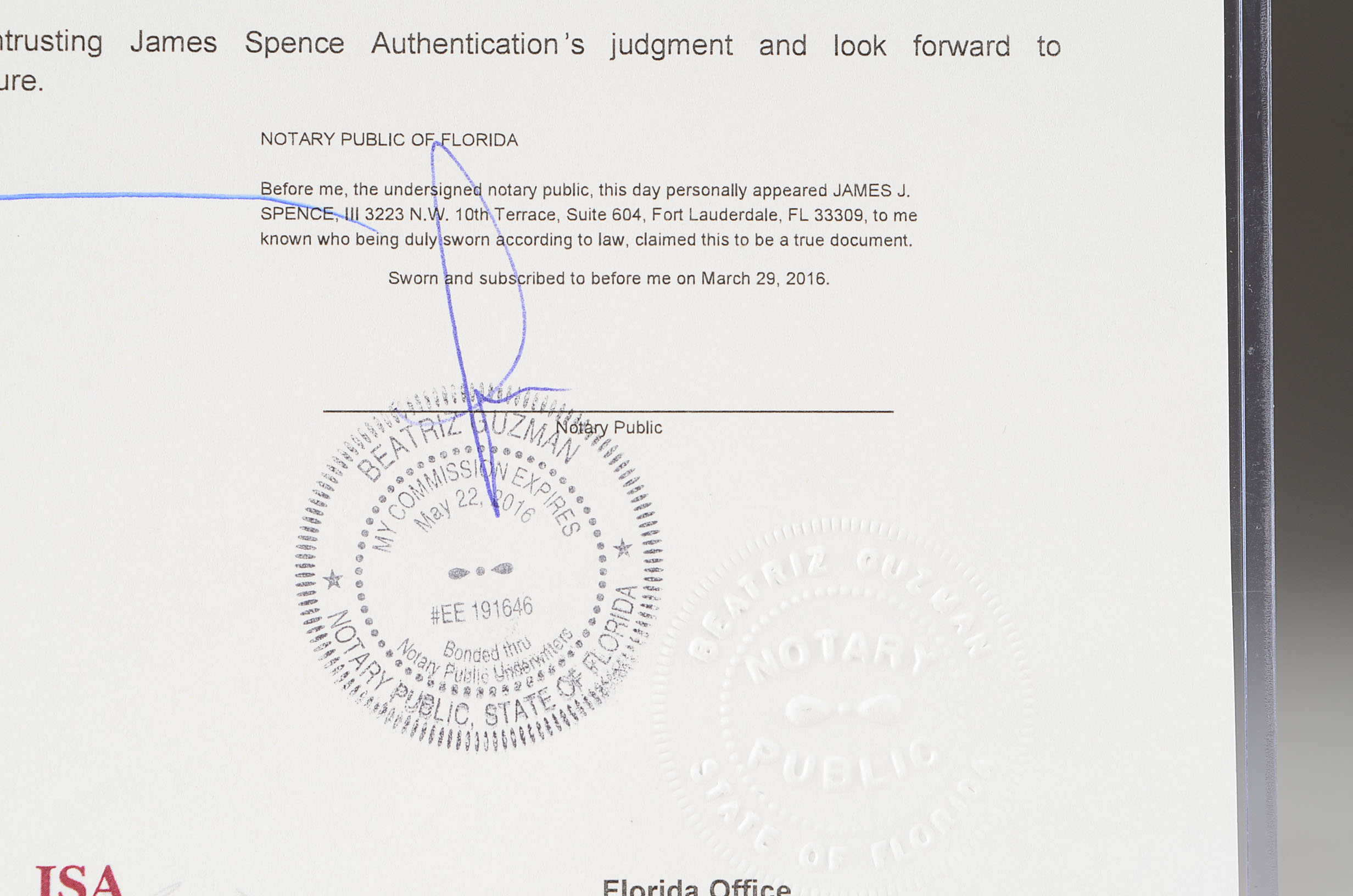 Neil Armstrong Signed Color Photo With Certificate Of Authencity