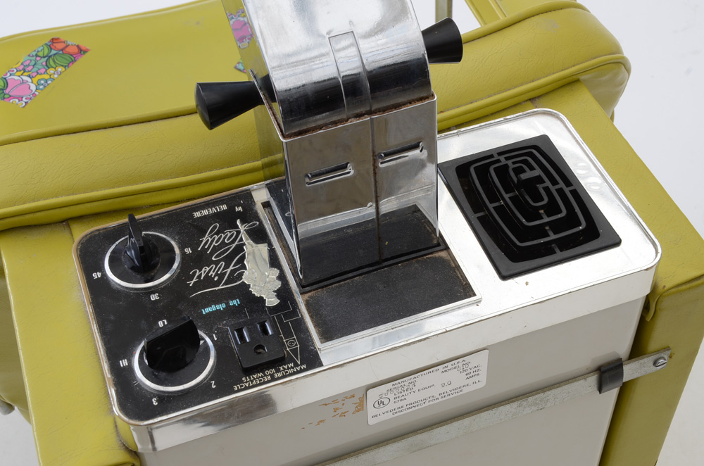 Fabulous Vintage Lime Green "Elegant First Lady" Salon Hair Dryer Chair by Belvedere