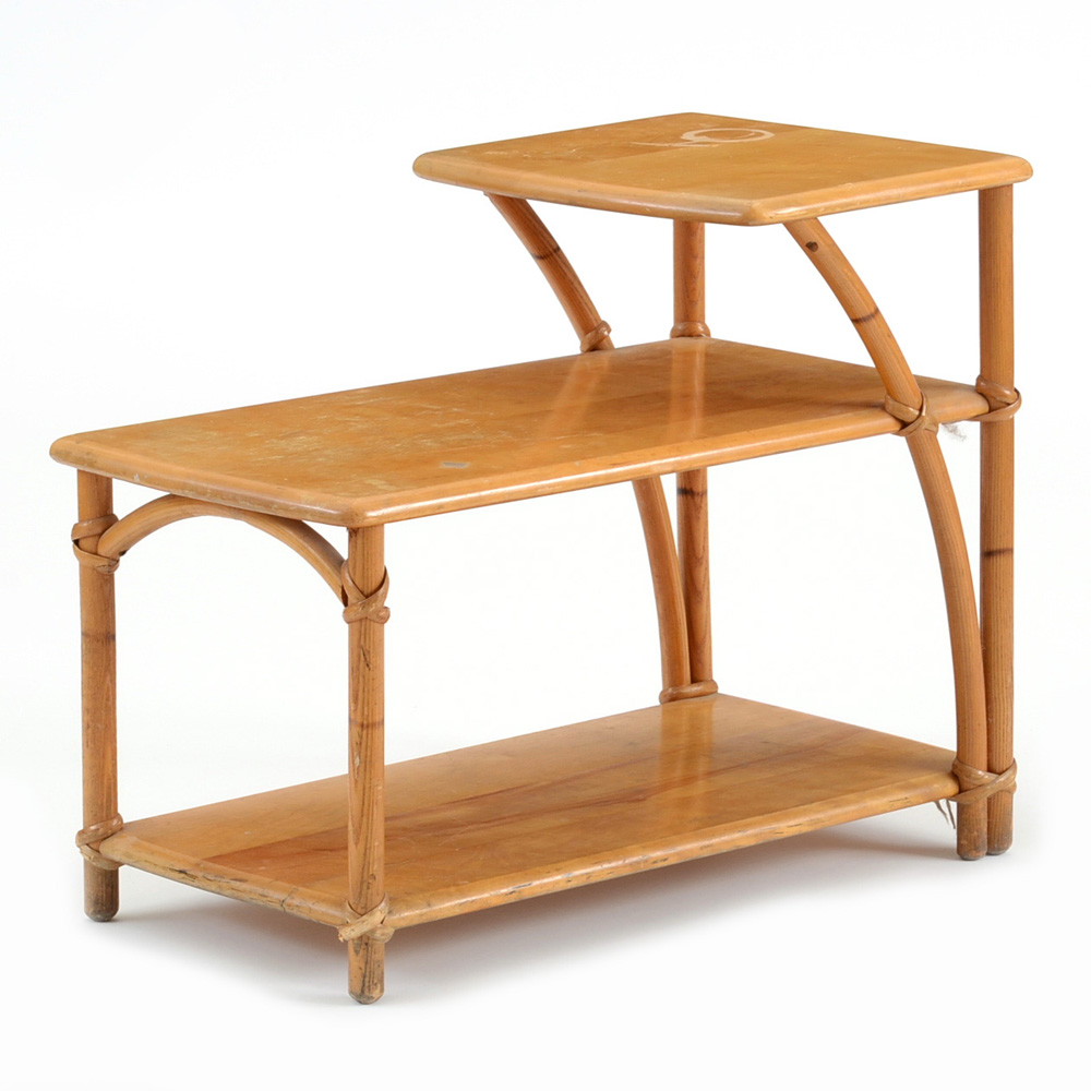 Heywood Wakefield "Ashcraft" Three Tier Step-End Table