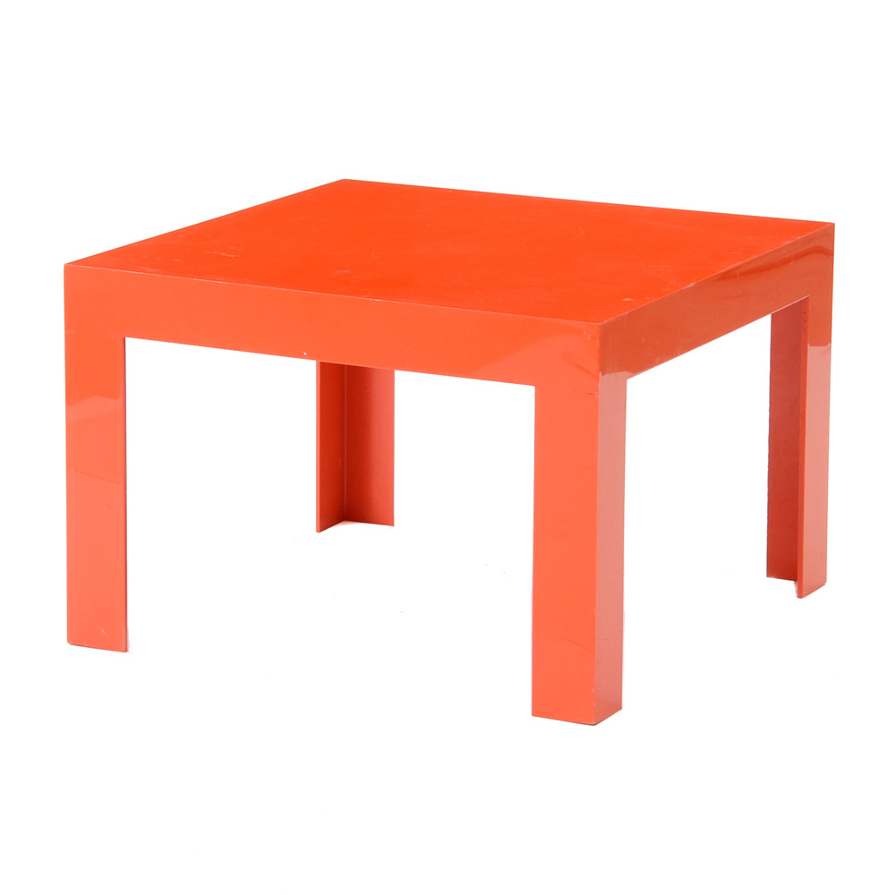 Orange Plastic Coffee Table