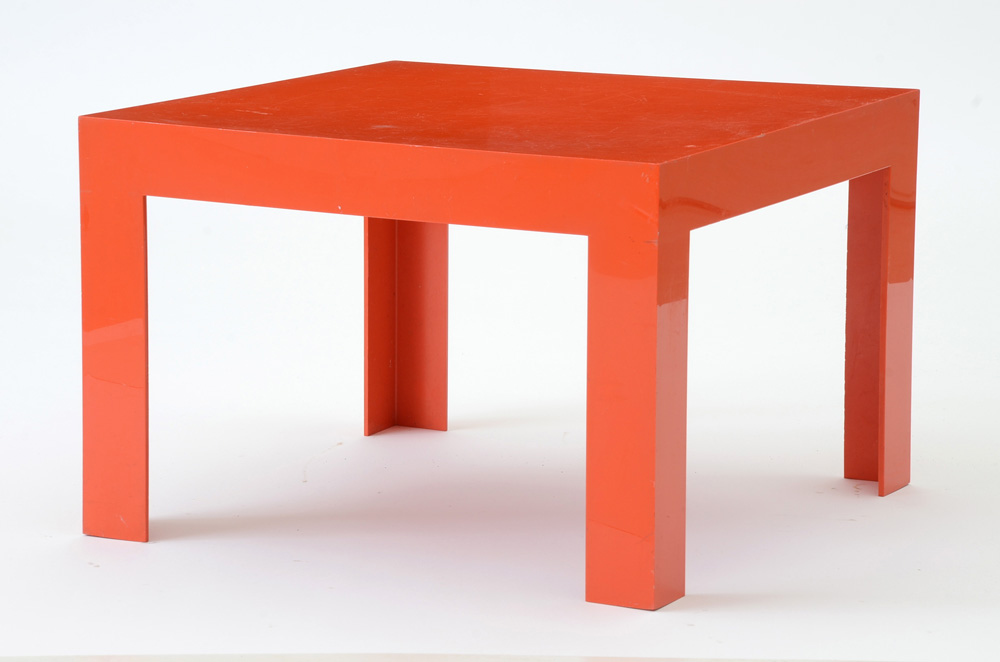Orange Plastic Coffee Table