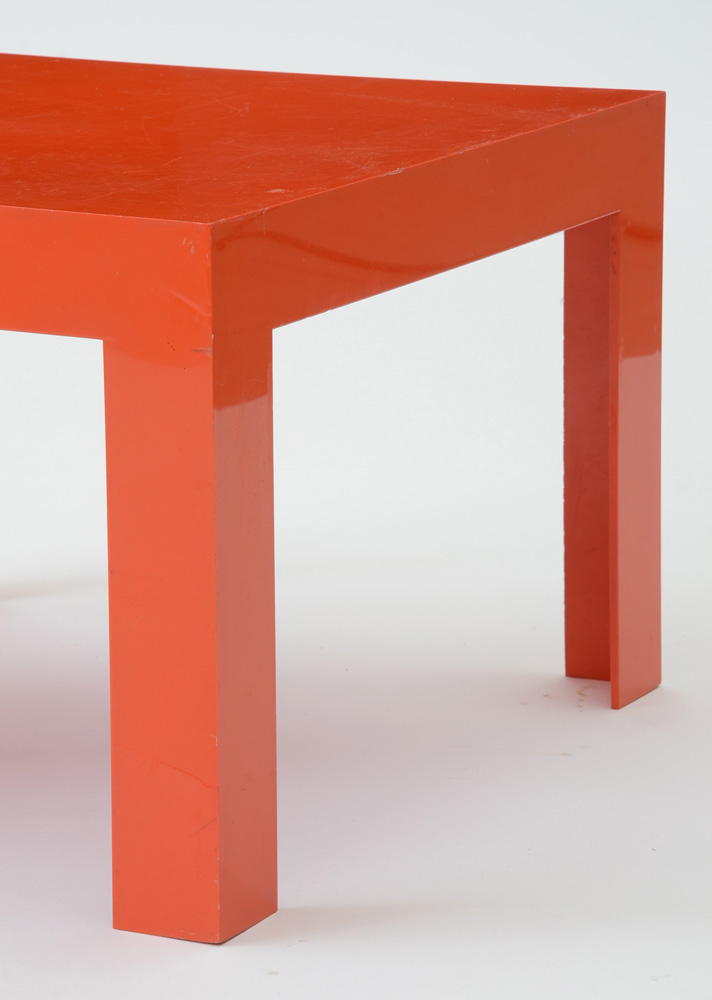 Orange Plastic Coffee Table