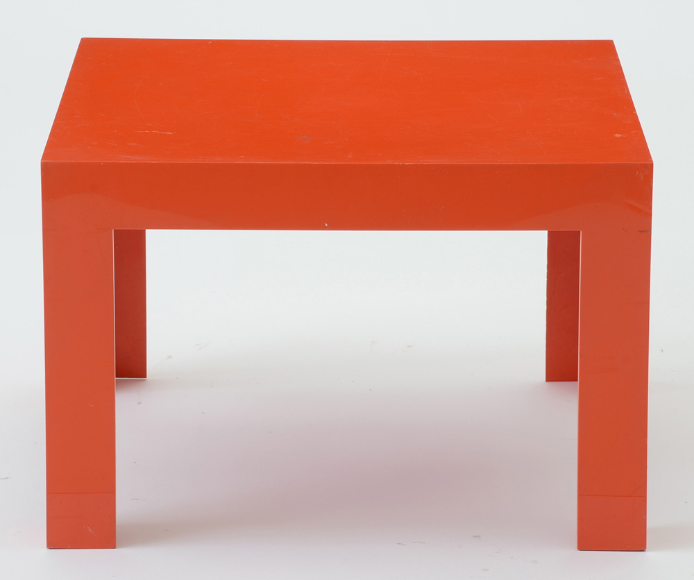 Orange Plastic Coffee Table