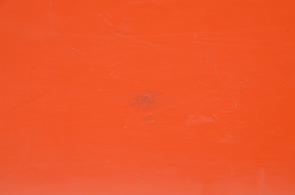 Orange Plastic Coffee Table