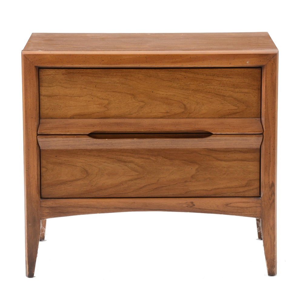 Walnut Laminate Nightstand