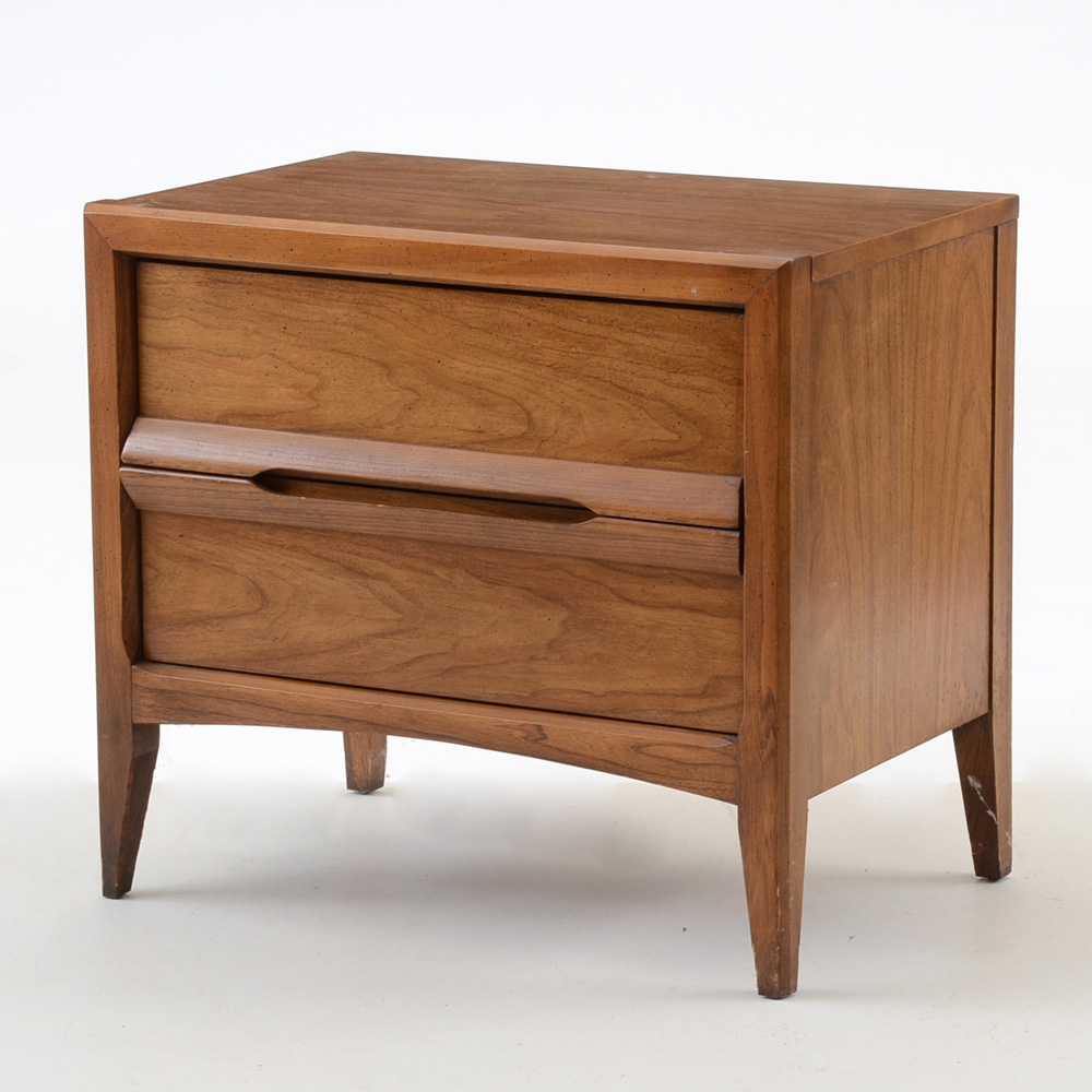 Walnut Laminate Nightstand