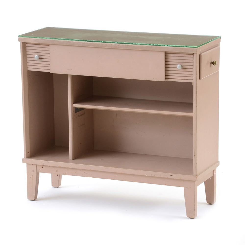 Mid Century Painted Wood Book Shelf