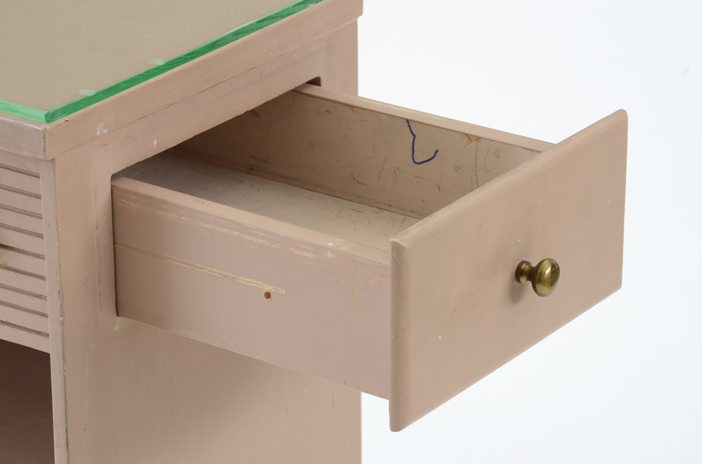 Mid Century Painted Wood Book Shelf