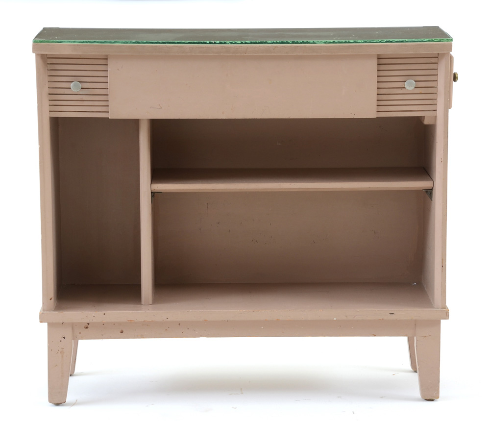 Mid Century Painted Wood Book Shelf
