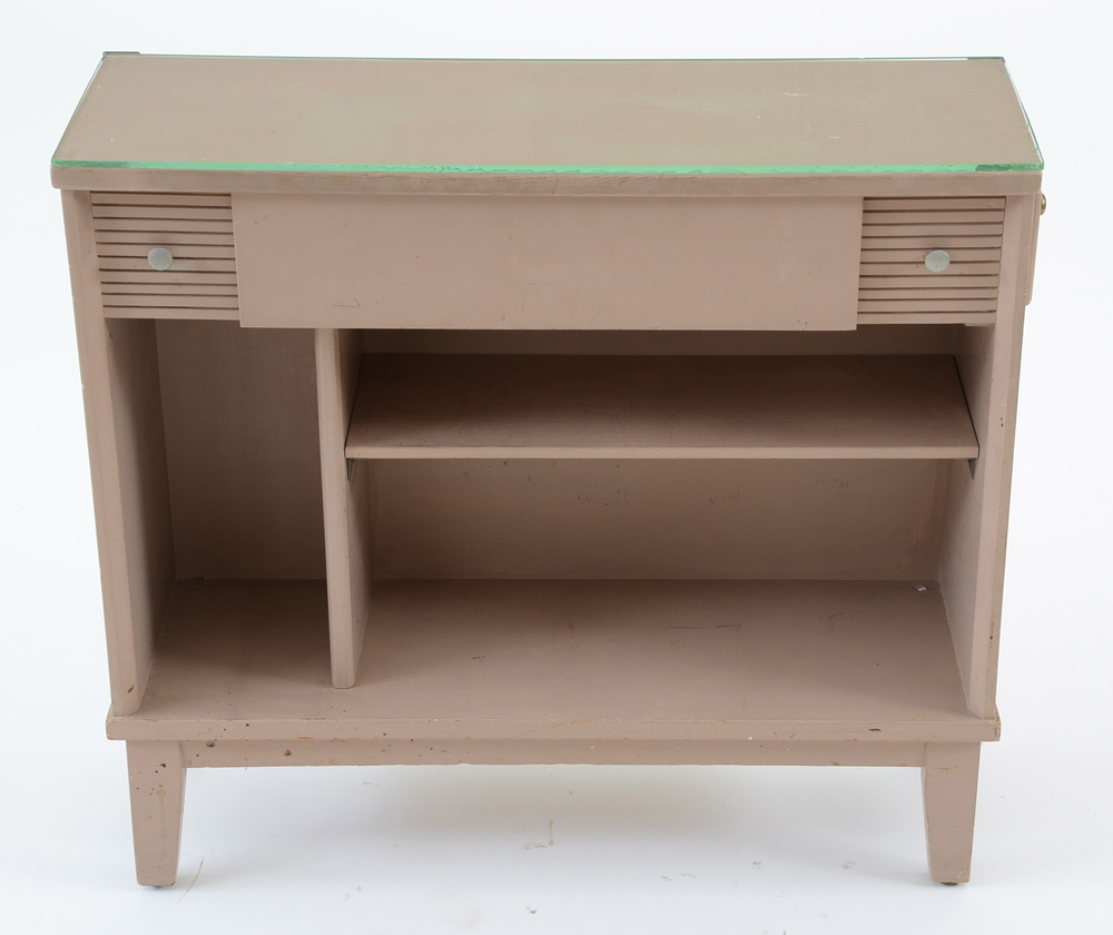 Mid Century Painted Wood Book Shelf