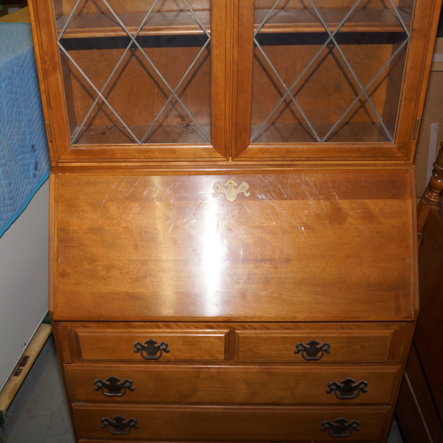 Ethan Allen Secretary and Hutch