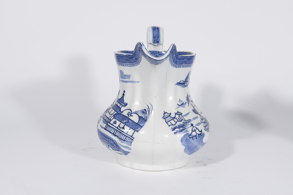 English Transferware Jug Pair